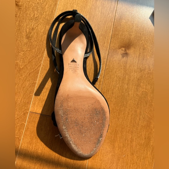 Schutz carmencita black suede heels - Picture 5 of 7